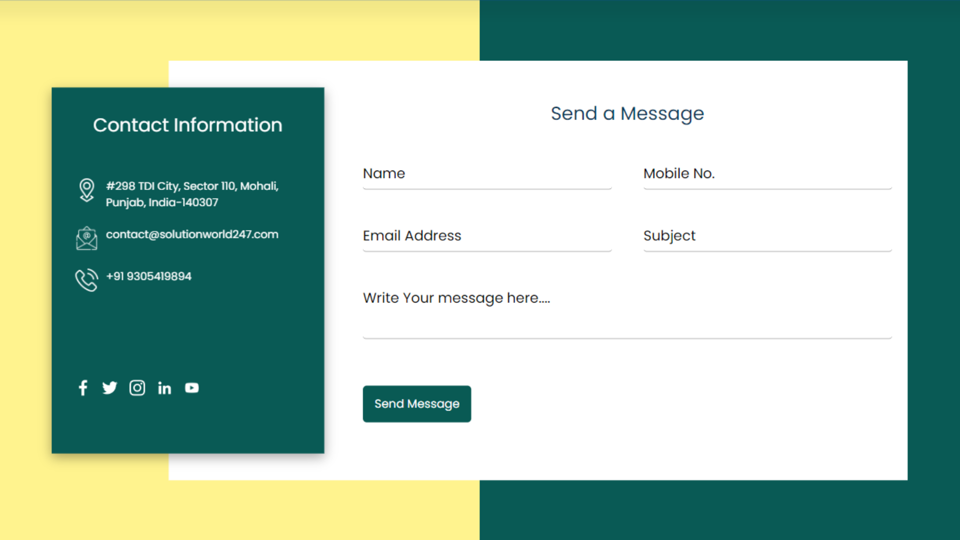 Responsive Contact Form